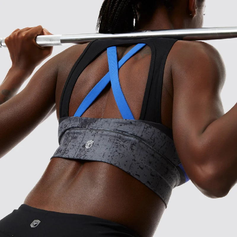 X-Factor Sports Bra (Thin Blue Line Gunmetal)